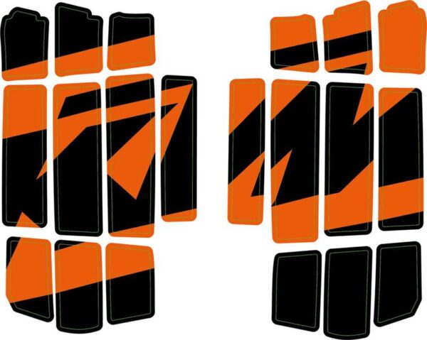Radiator protection grille sticker kit
