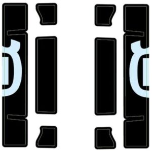 Radiator protection grille sticker kit