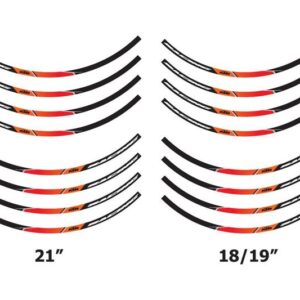 Wheel rim sticker kit